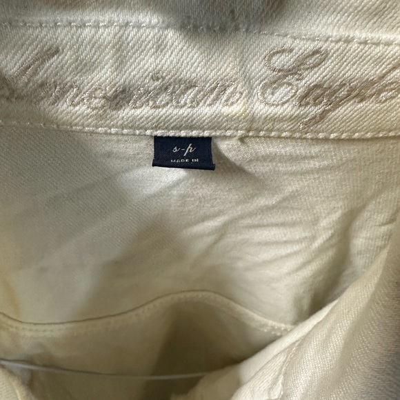 American Eagle White Jean Jacket - Picture 3 of 5
